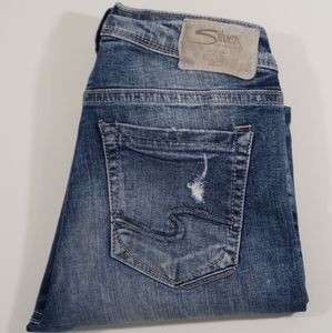 Silver Jeans Mazy Distressed